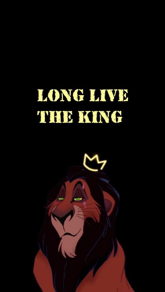 The lion king poster with a crown on his head - Lion