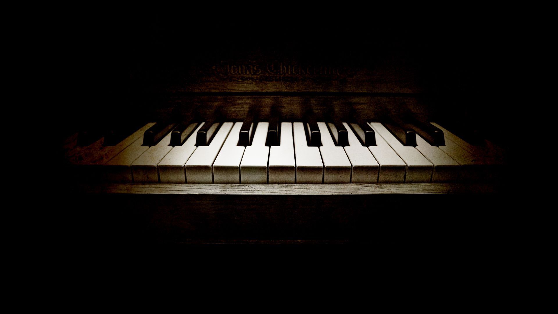 Piano in the dark wallpaper 1920x1080 - Piano