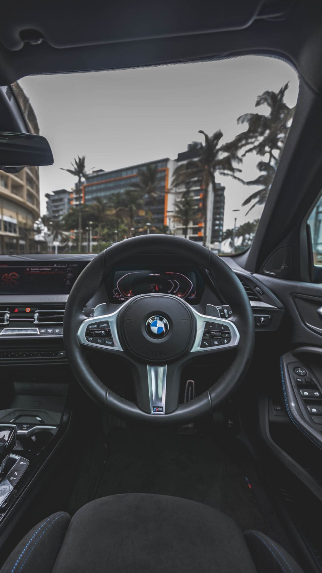 IPhone wallpaper of the interior of a BMW - BMW
