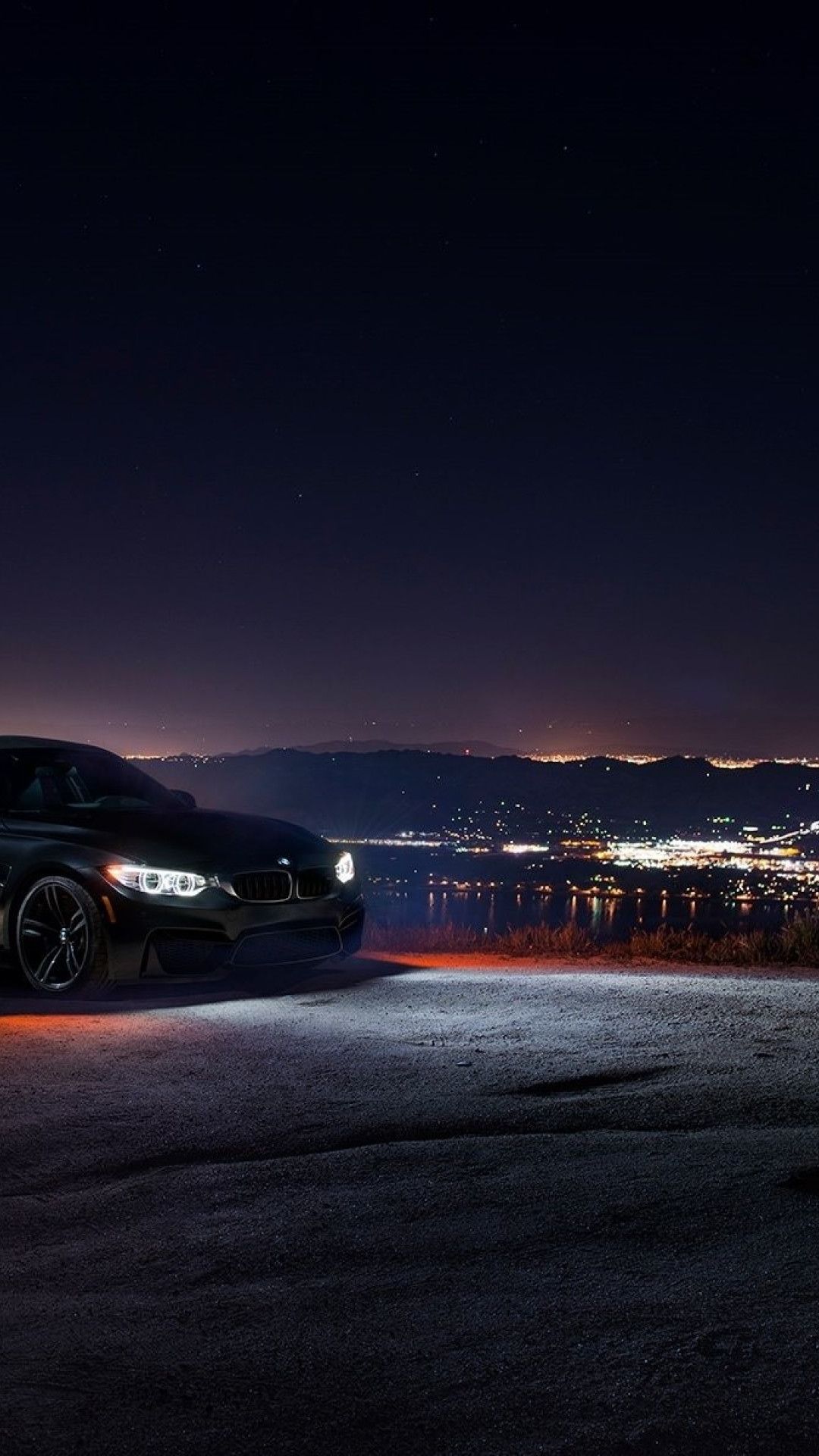 A car parked on the side of road - BMW