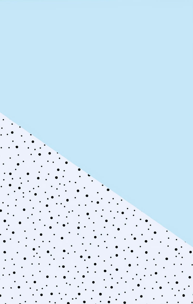 A blue and white patterned background with black dots - Pattern