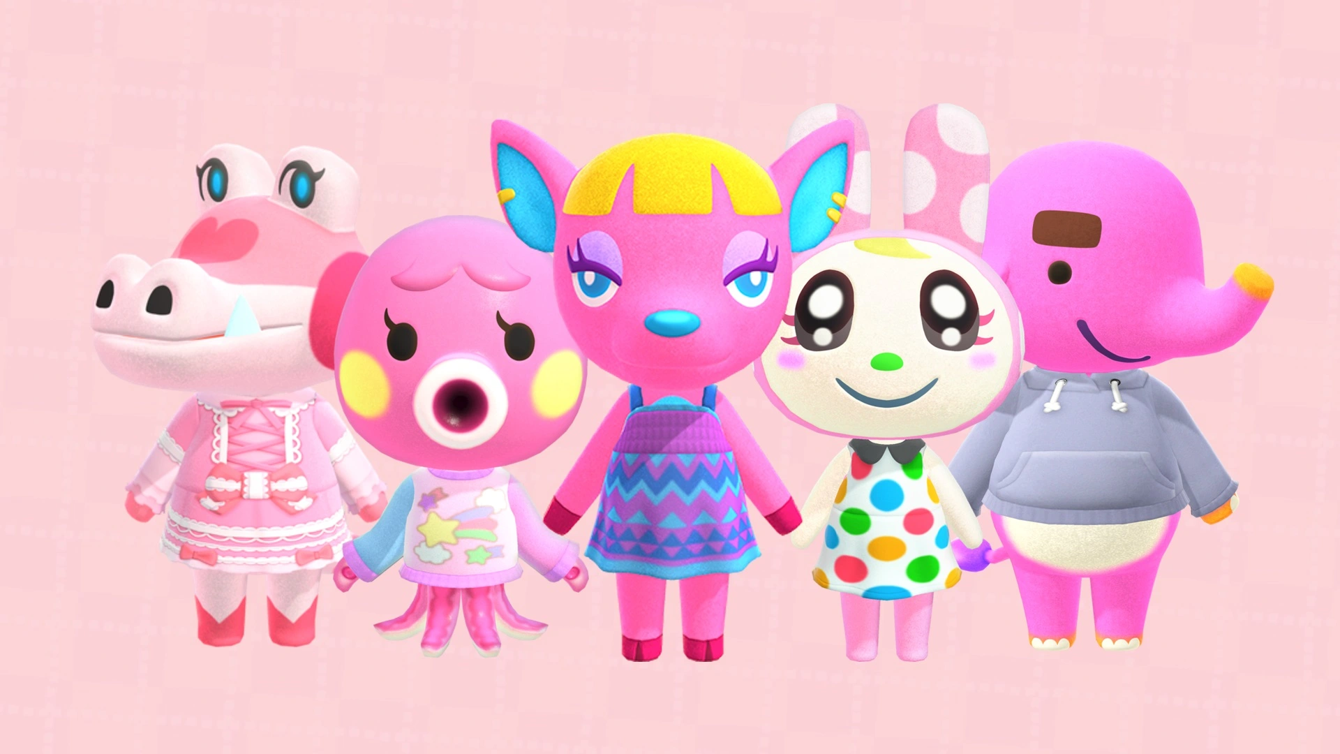 All pink villagers in Animal Crossing: New Horizons