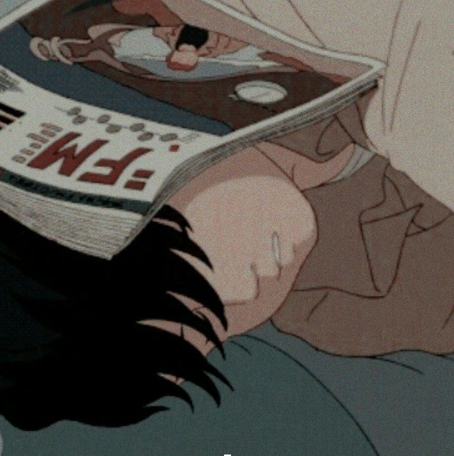 A close up of a person holding a comic book - 90s anime