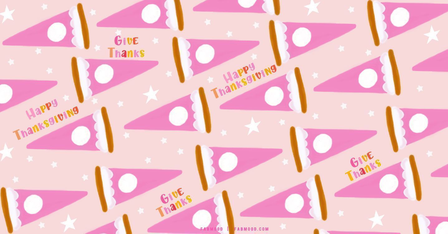 Cute Thanksgiving Wallpaper : Pink Pie Wallpaper for Desktop