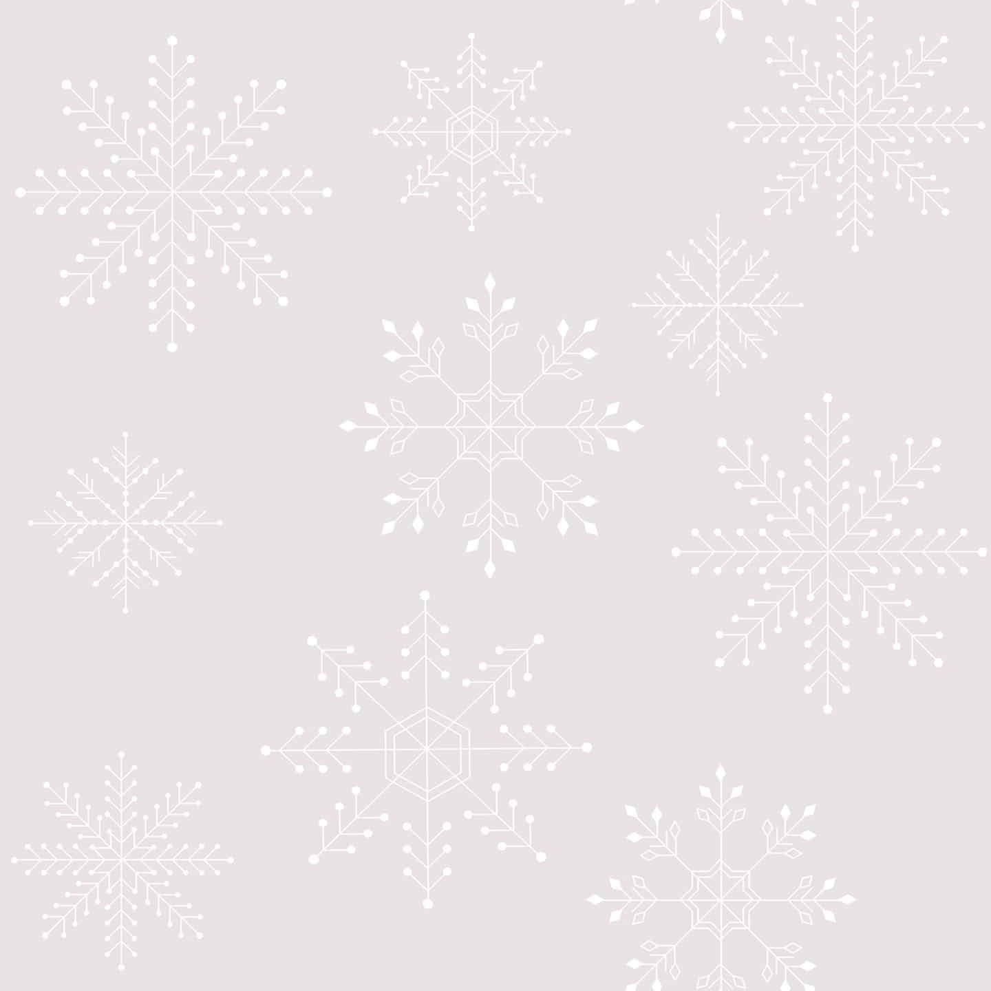 A light grey background with white snowflakes - Snowflake