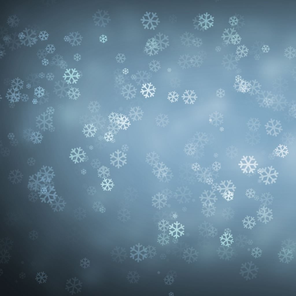 Snowflakes on a blue background - Snowflake