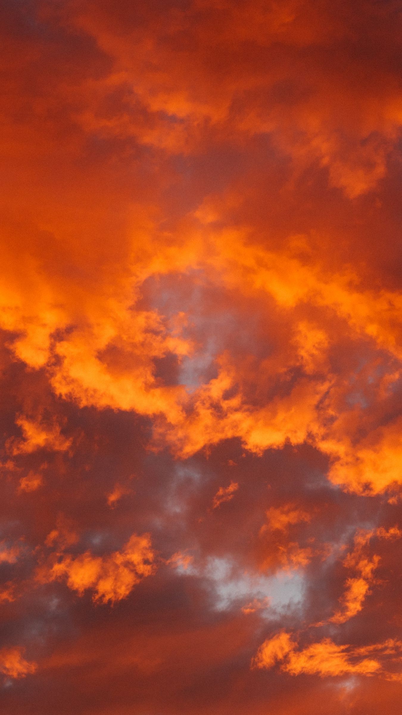 Orange Clouds Wallpaper