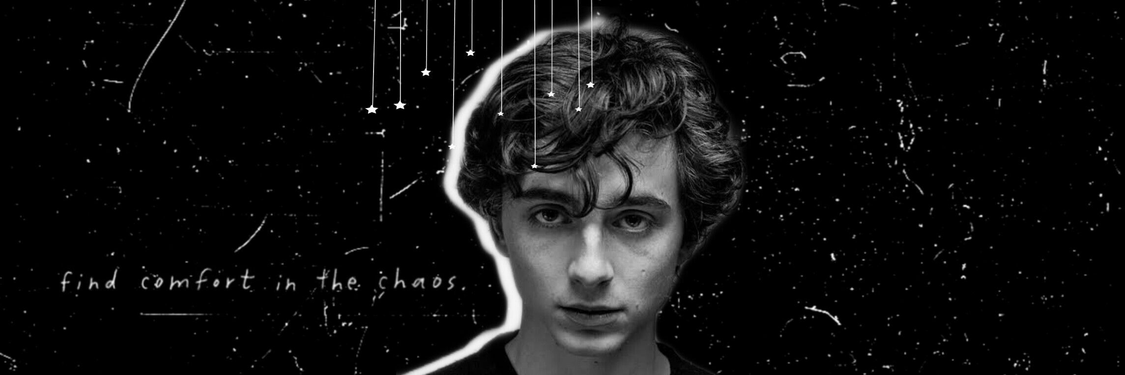 Timothee Chalamet with the quote 