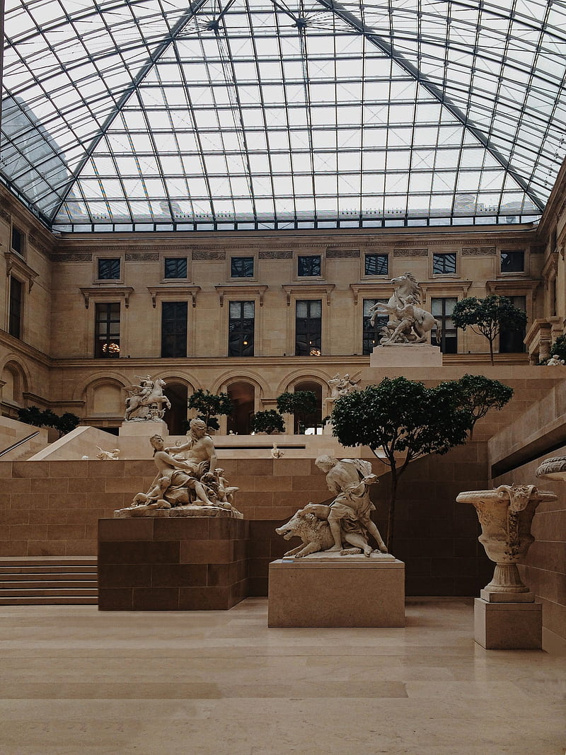 The Louvre Museum is one of the most famous museums in the world. - Light academia