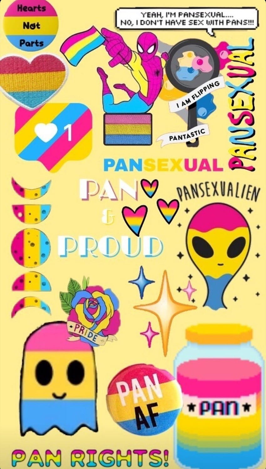 Pansexual pride wallpaper for phone or desktop! Let your pride shine - Pansexual