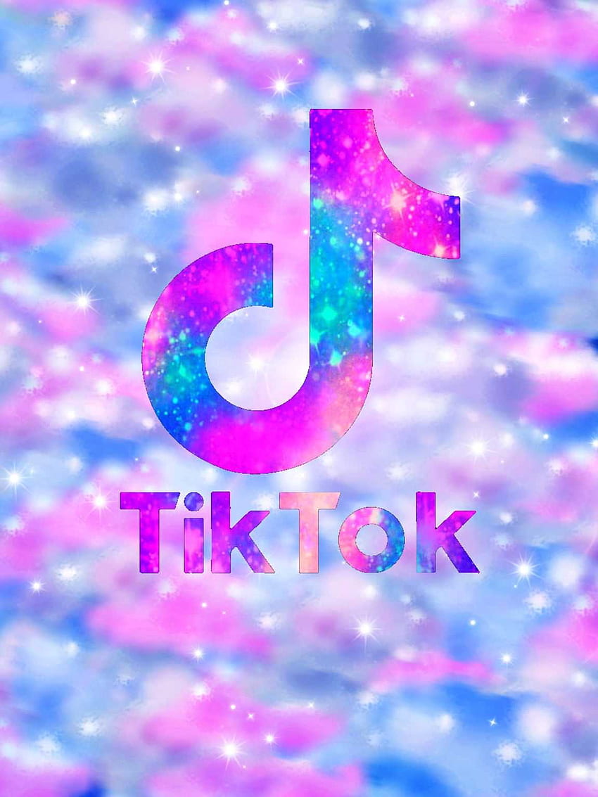 Aesthetic TikTok background with the TikTok logo in the center - TikTok