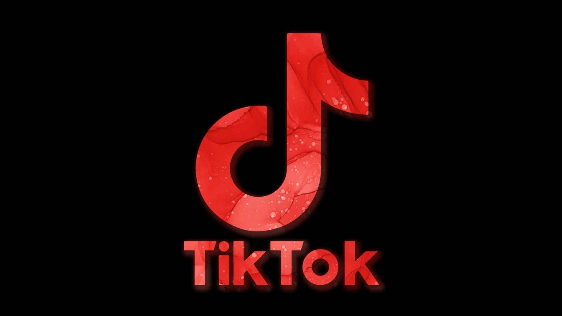 Download Red Aesthetic Tiktok Logo Wallpaper