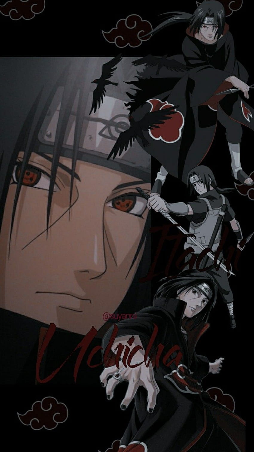 Naruto anime wallpaper for mobile phone. - Itachi Uchiha
