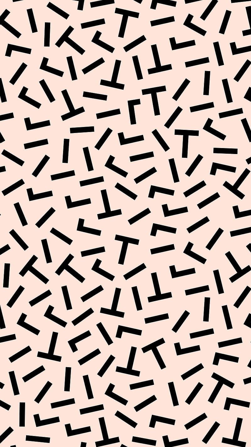 A pattern of black and white dots on pink background - Modern, pattern, geometry