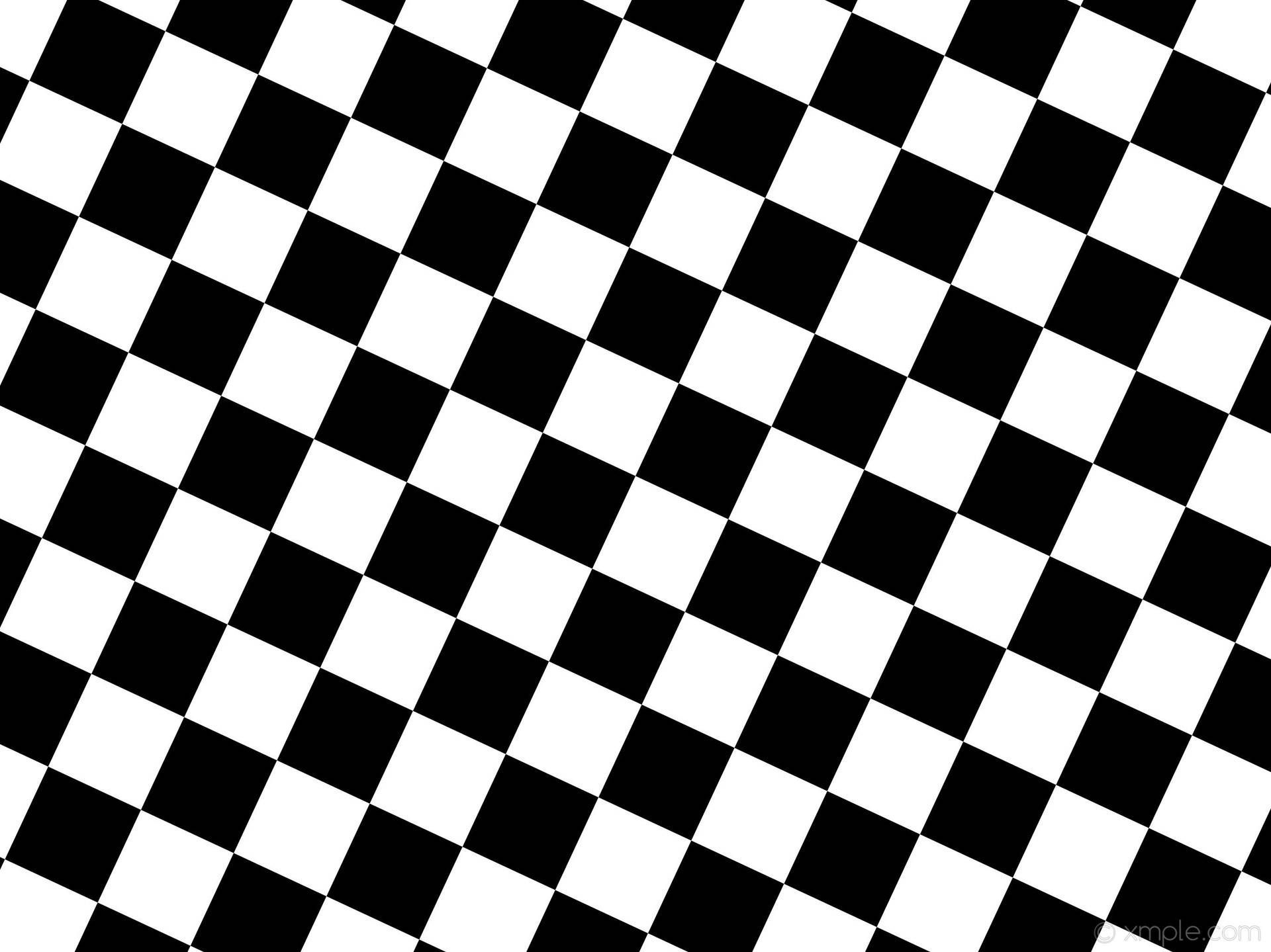 A black and white checkered pattern - Checkered