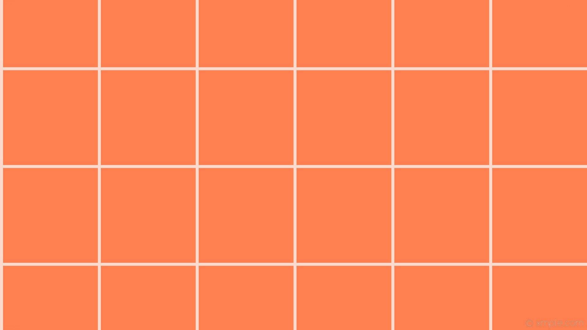 A grid of small squares in white on an orange background - Checkered