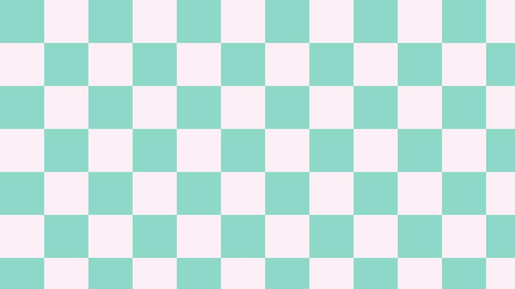 A seamless pattern of green and white squares - Checkered