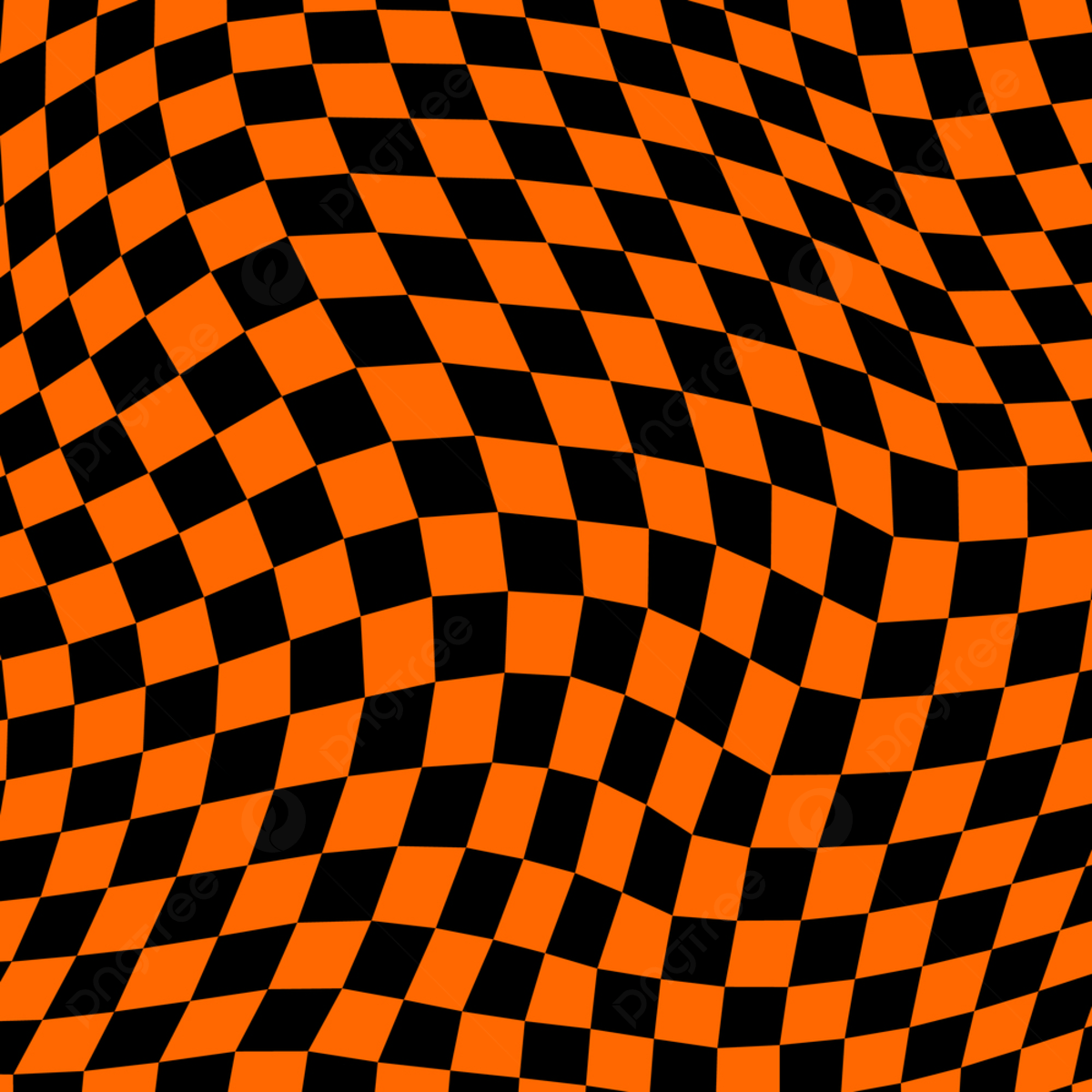 A black and orange chessboard pattern - Checkered