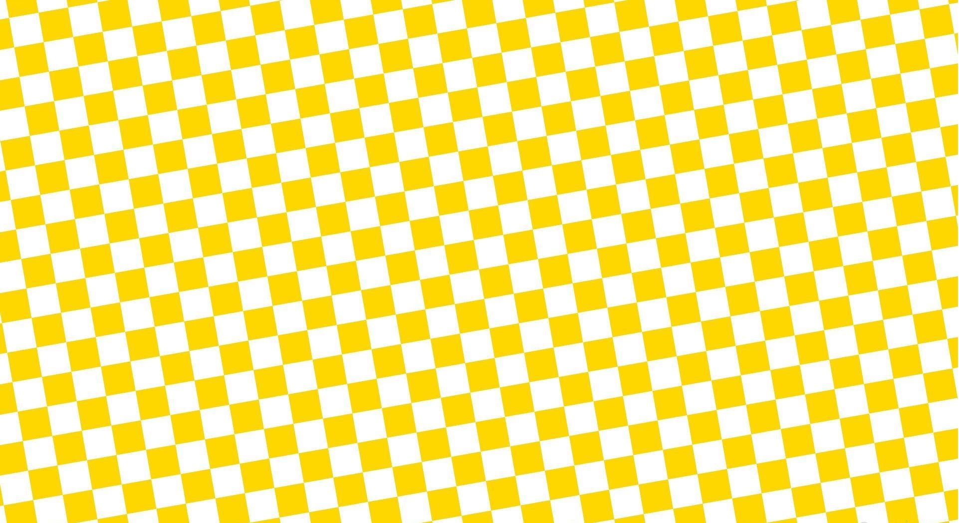 A yellow and white checkered pattern - Checkered