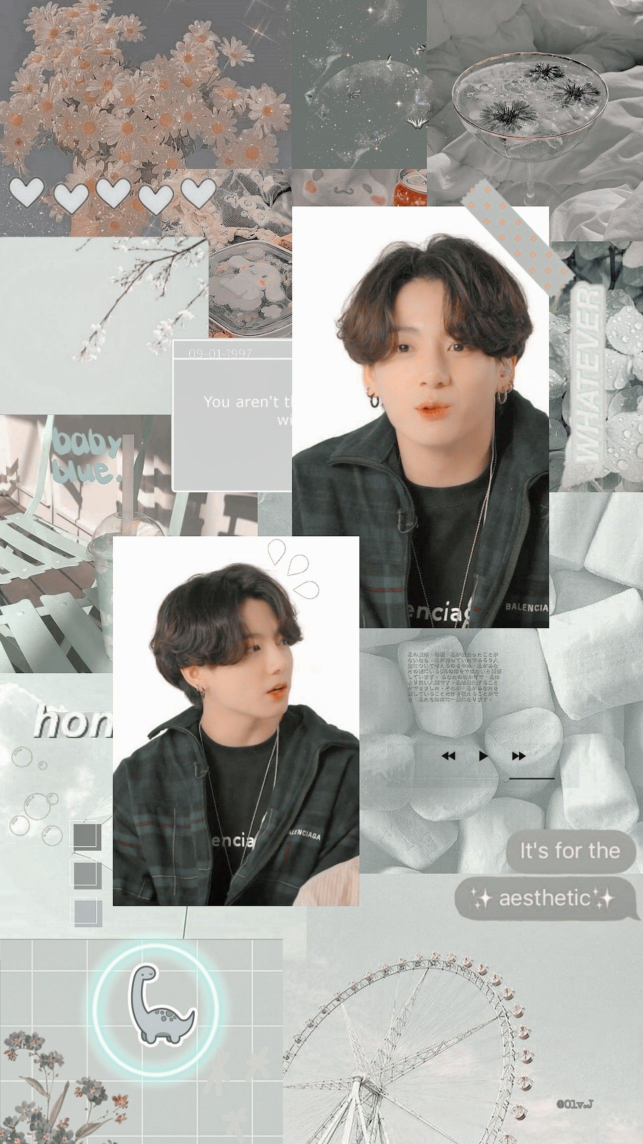 BTS aesthetic wallpaper I made for Suga! (All credit to the rightful owners) - Jungkook
