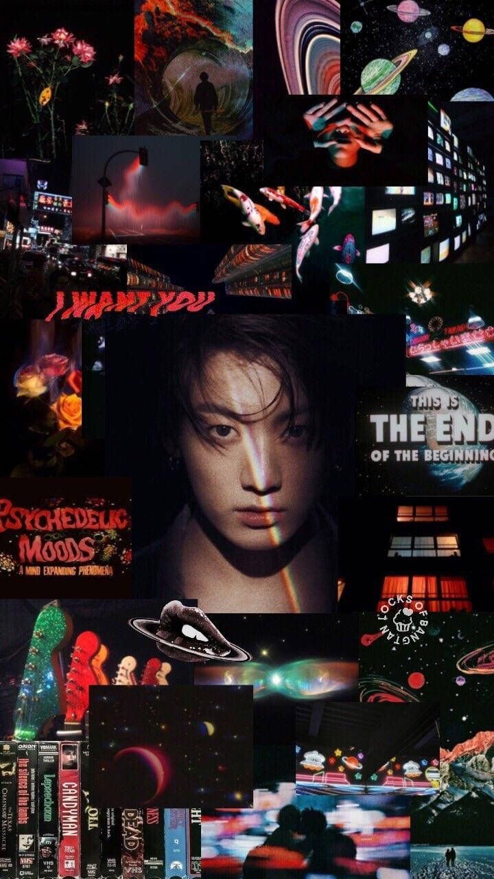 A collage of different aesthetic pictures - Jungkook