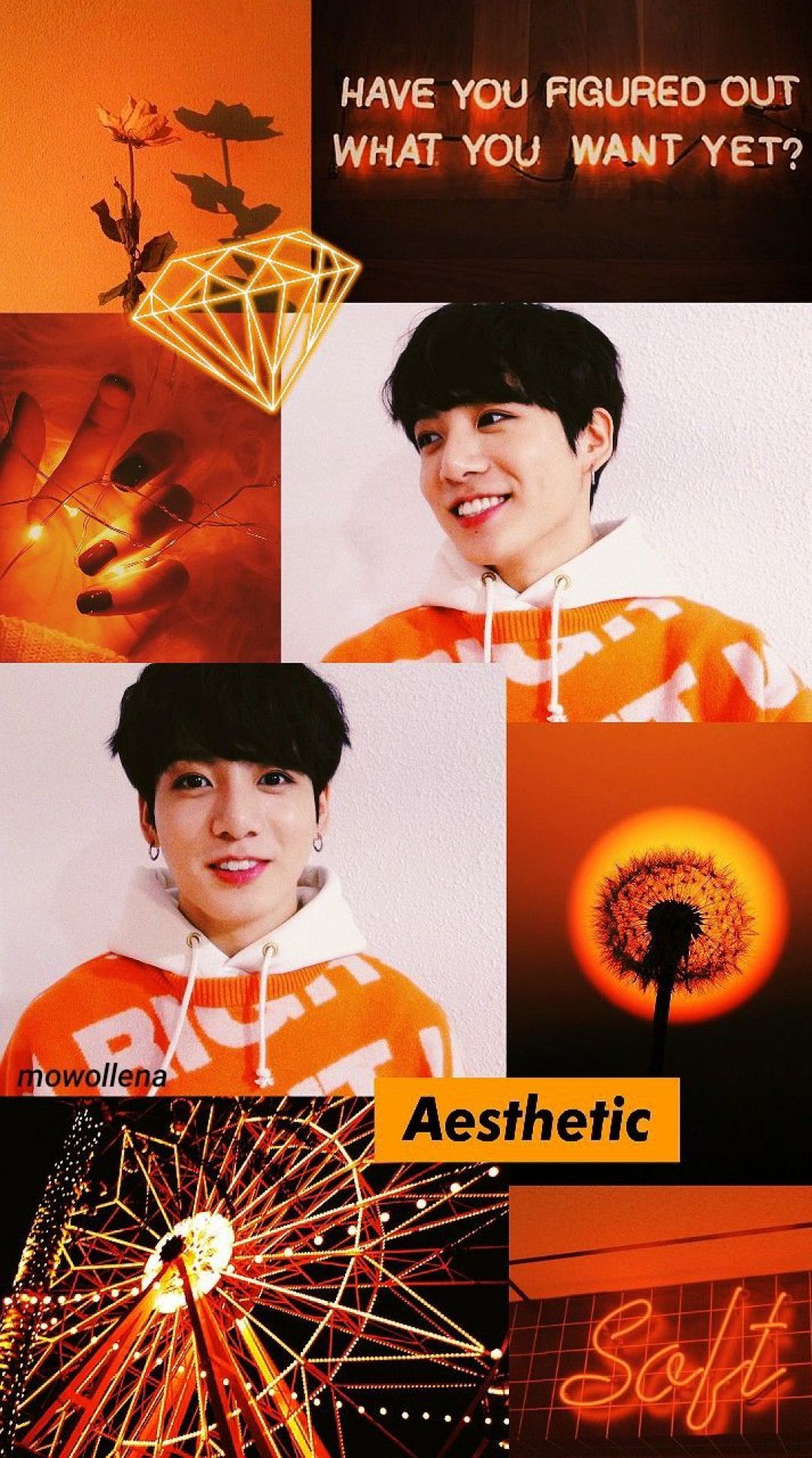 Orange Bts Aesthetic Aesthetic Wallpaper Orange