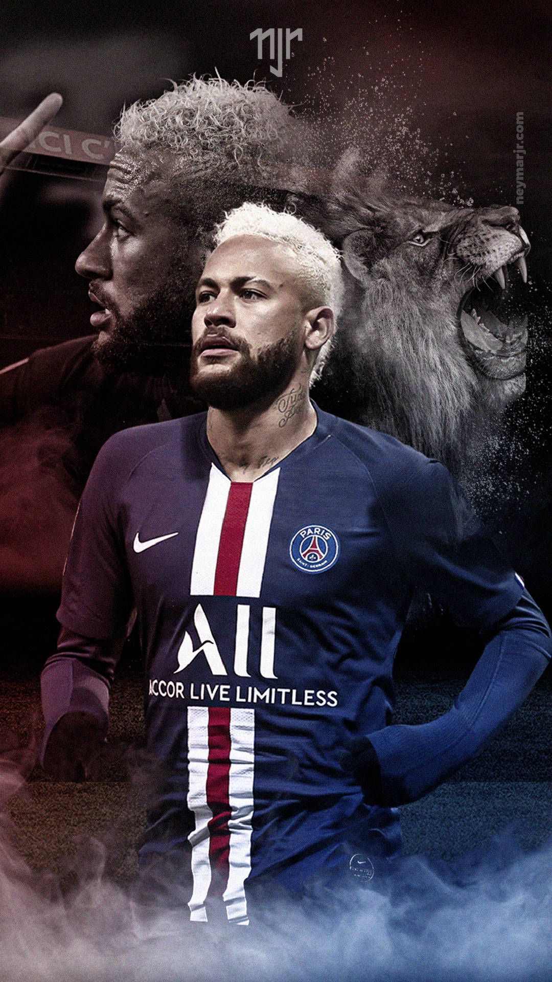 Download Neymar Psg Lion Wallpaper