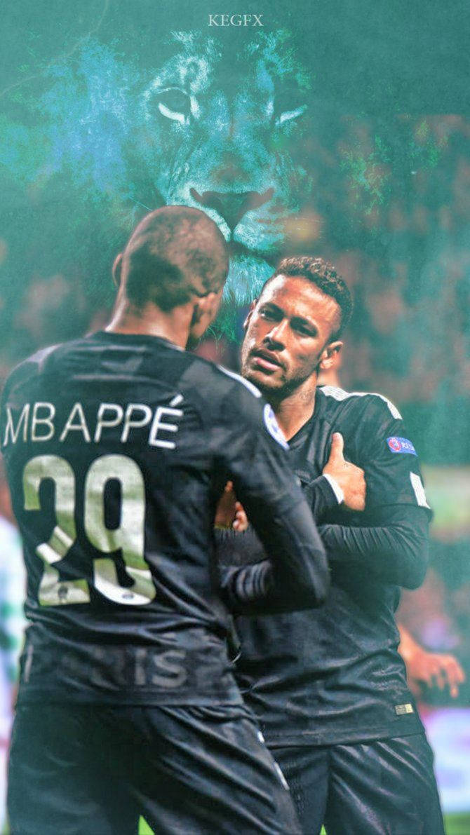 Download Neymar And Mbappe Wallpaper