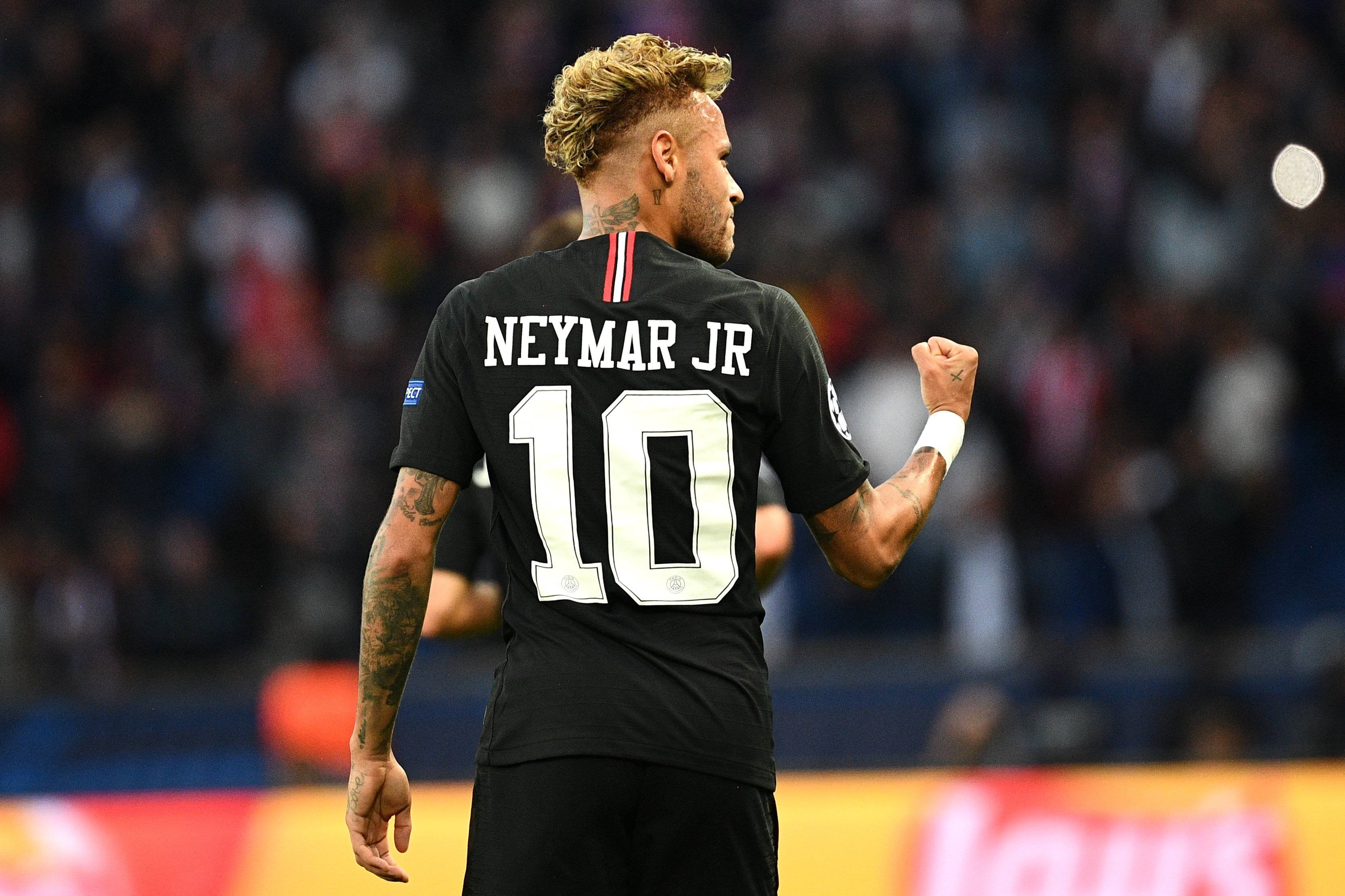 Download Cool Neymar Jr Clenched Fist Wallpaper