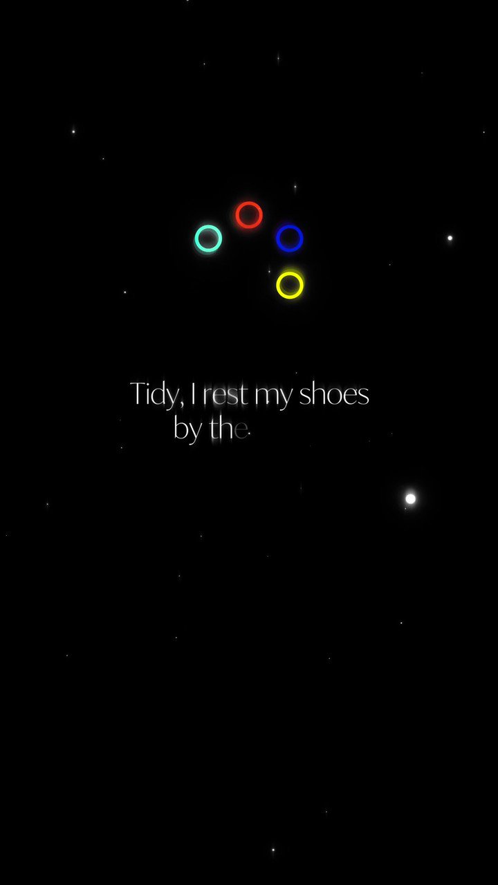 A screen shot of the game with stars and circles - Gay