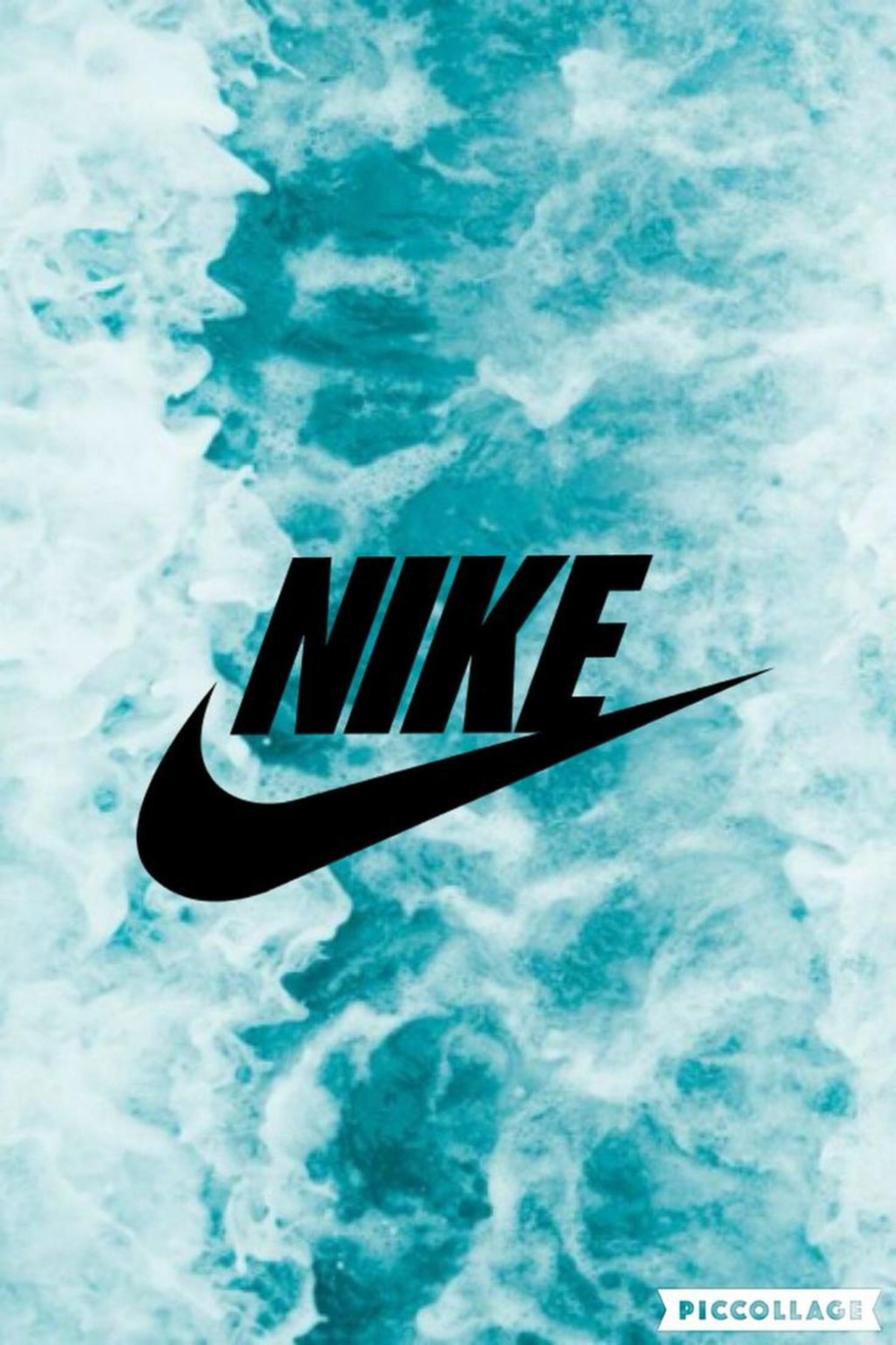 Nike Teal Marble iPhone Wallpaper