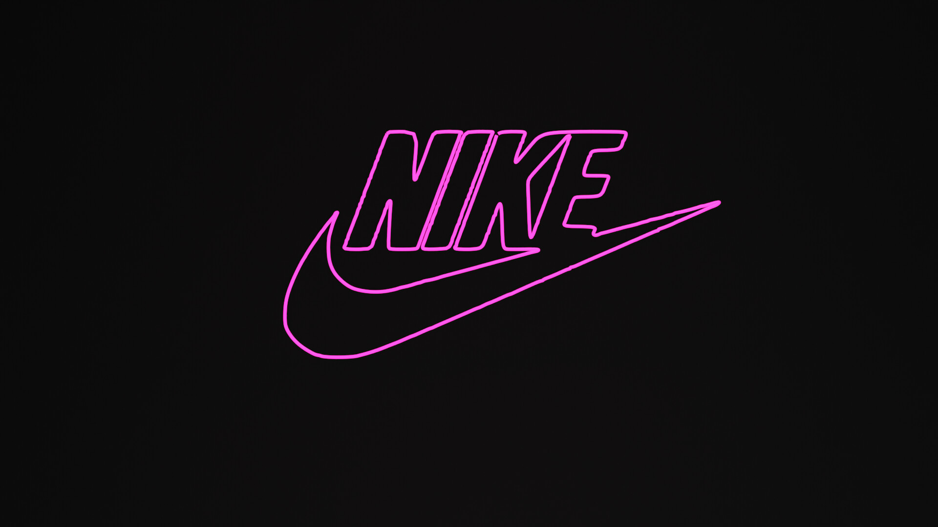 Nike Logo wallpaper, neon, black background, simple, logo, Nike, wallpaper, backgrounds, background, images, photos, pictures, free, download, free download - Nike