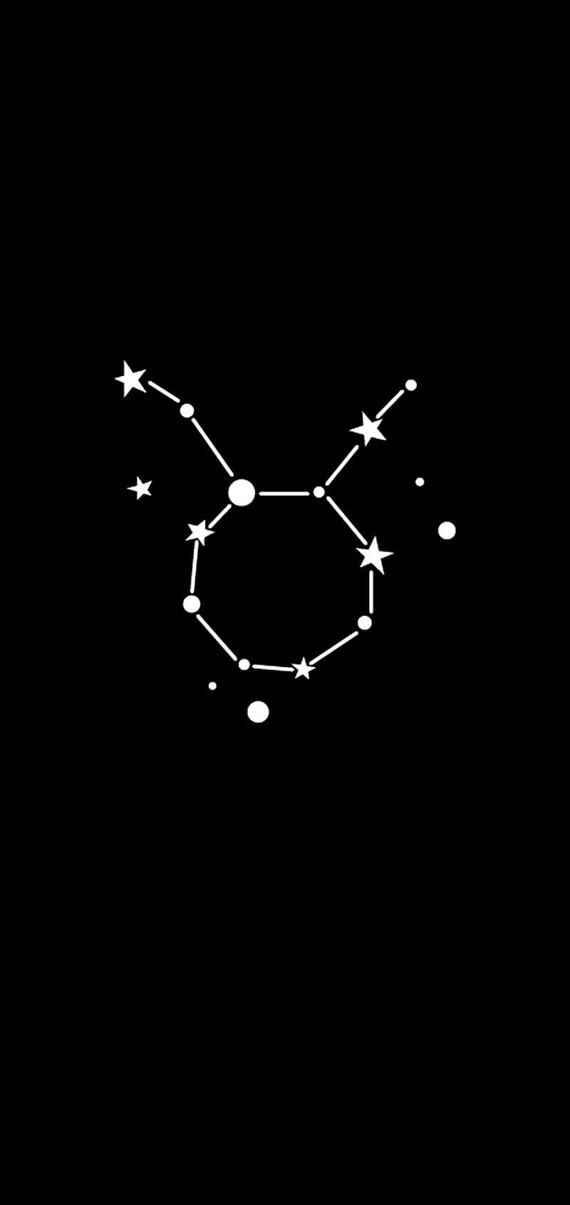 The constellation of scorpius in black and white - Taurus