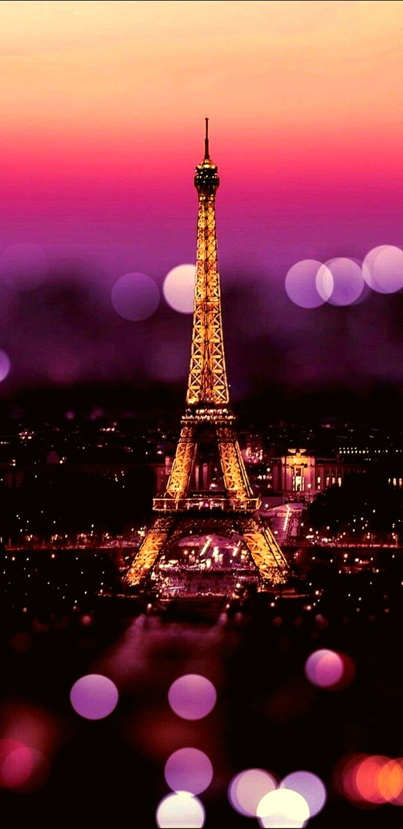 A beautiful wallpaper of the Eiffel Tower in Paris, France. - Paris