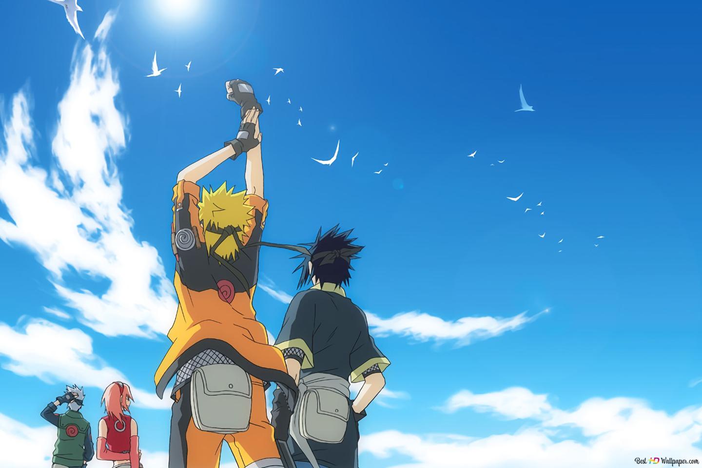 Naruto team joying shining wether HD wallpaper download