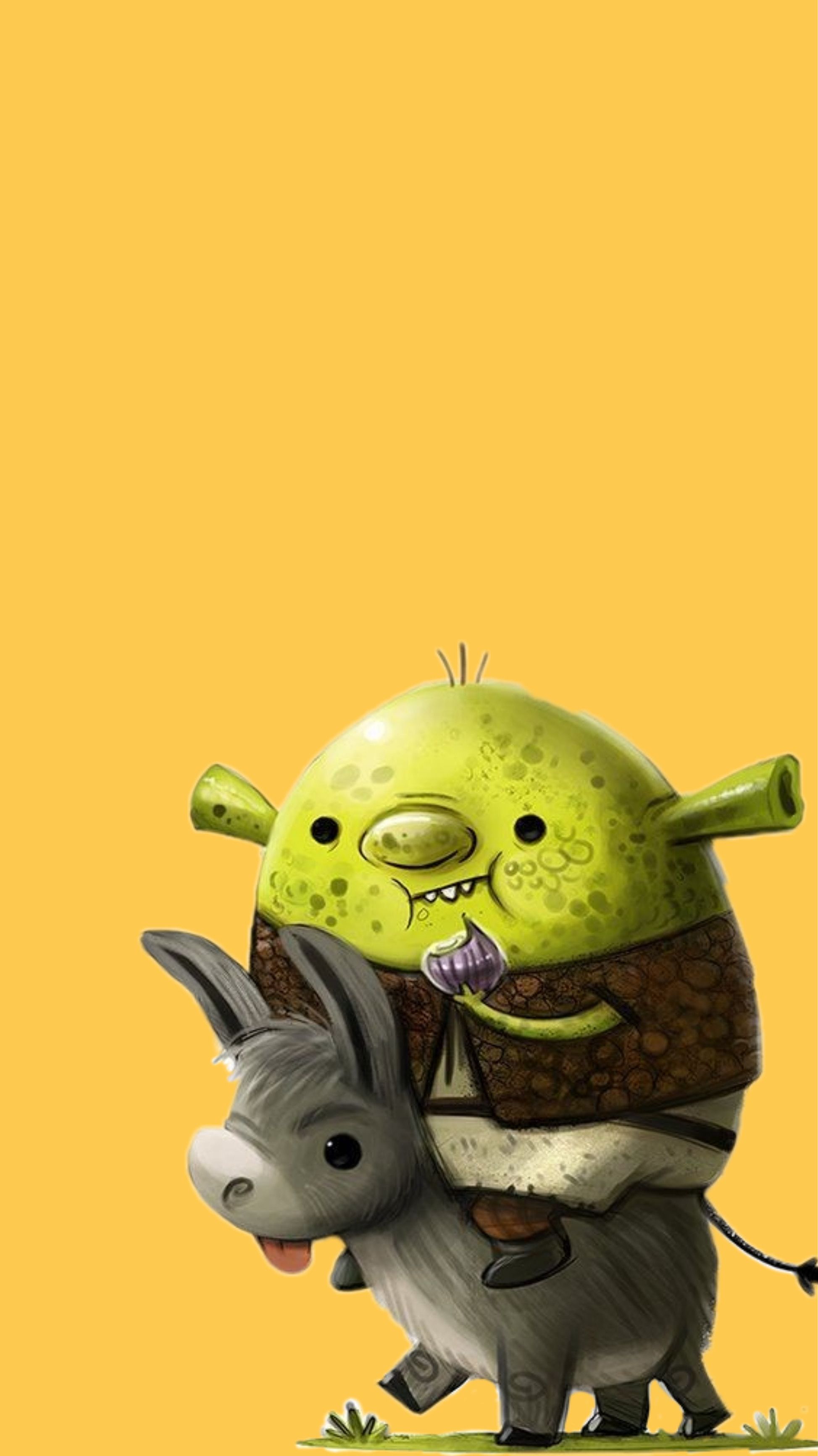 Cute shrek and donkey wallpaper for iPhone with resolution 1080x1920 pixel. You can make this wallpaper for your iPhone 5, 6, 7, 8, X backgrounds, Mobile Screensaver, or iPad Lock Screen - Shrek