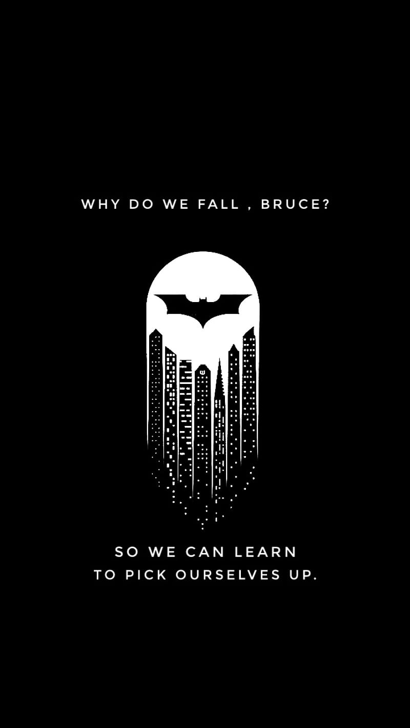 Batman, black, dark, dialogue, locked, lonely, motivational, phone, quotes, sayings, HD phone wallpaper