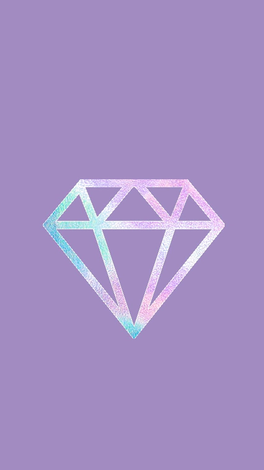 A diamond on purple background - Diamond