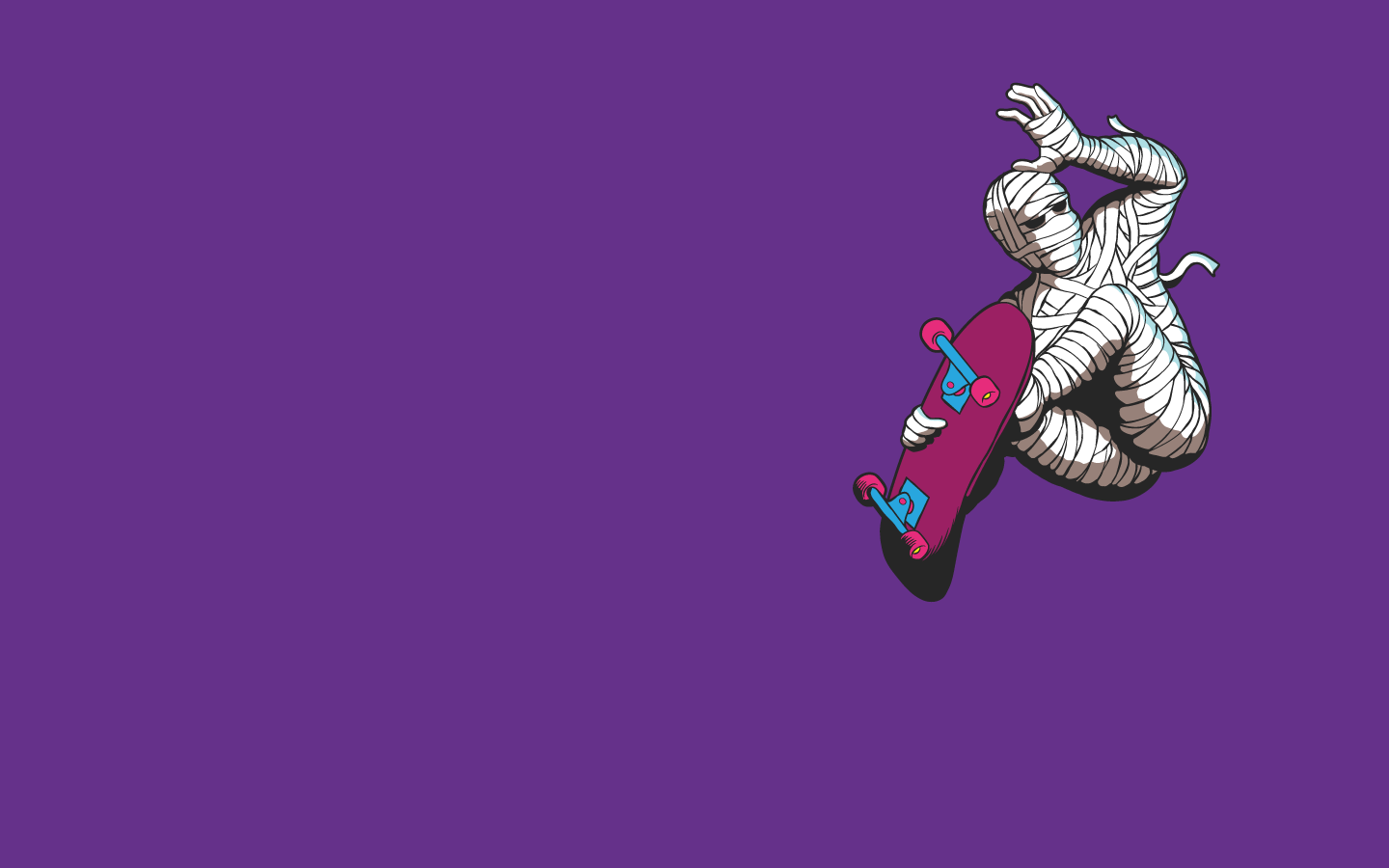 A purple background with an image of spider man on it - Skate