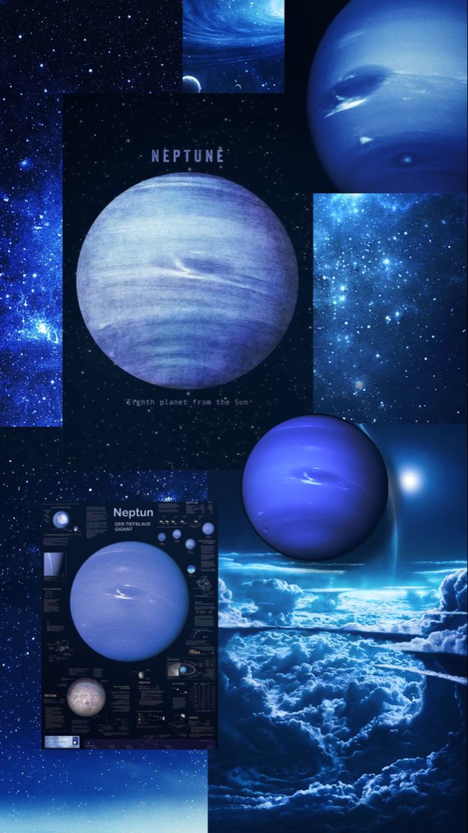 ✨Neptune Planet Wallpaper Aesthetic✨. Planets wallpaper, Wallpaper space, Blue wallpaper iphone