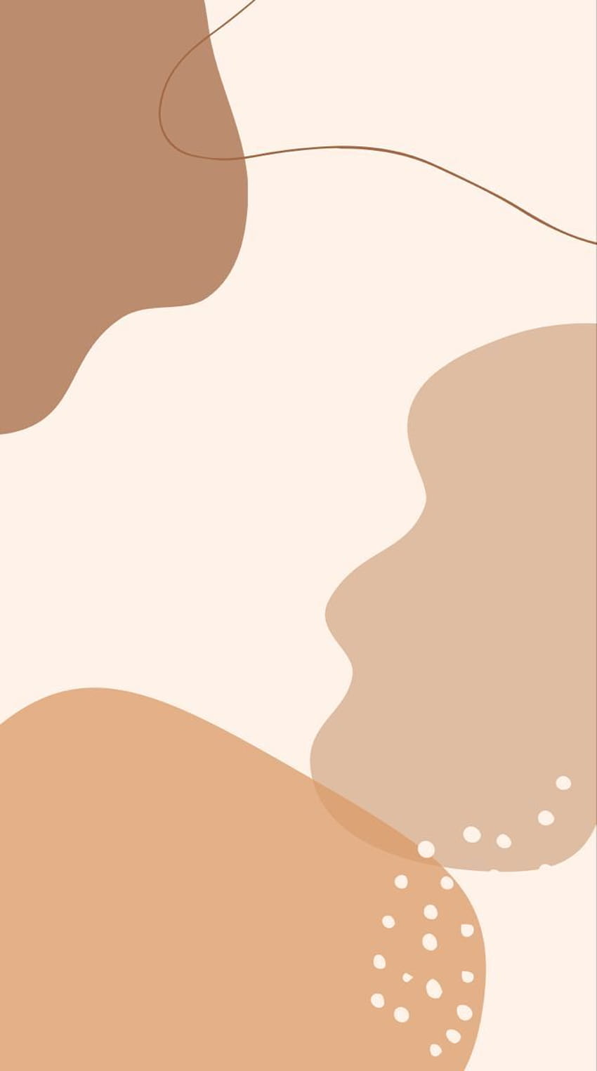 A poster with an abstract design - Profile picture, abstract, minimalist beige, neutral