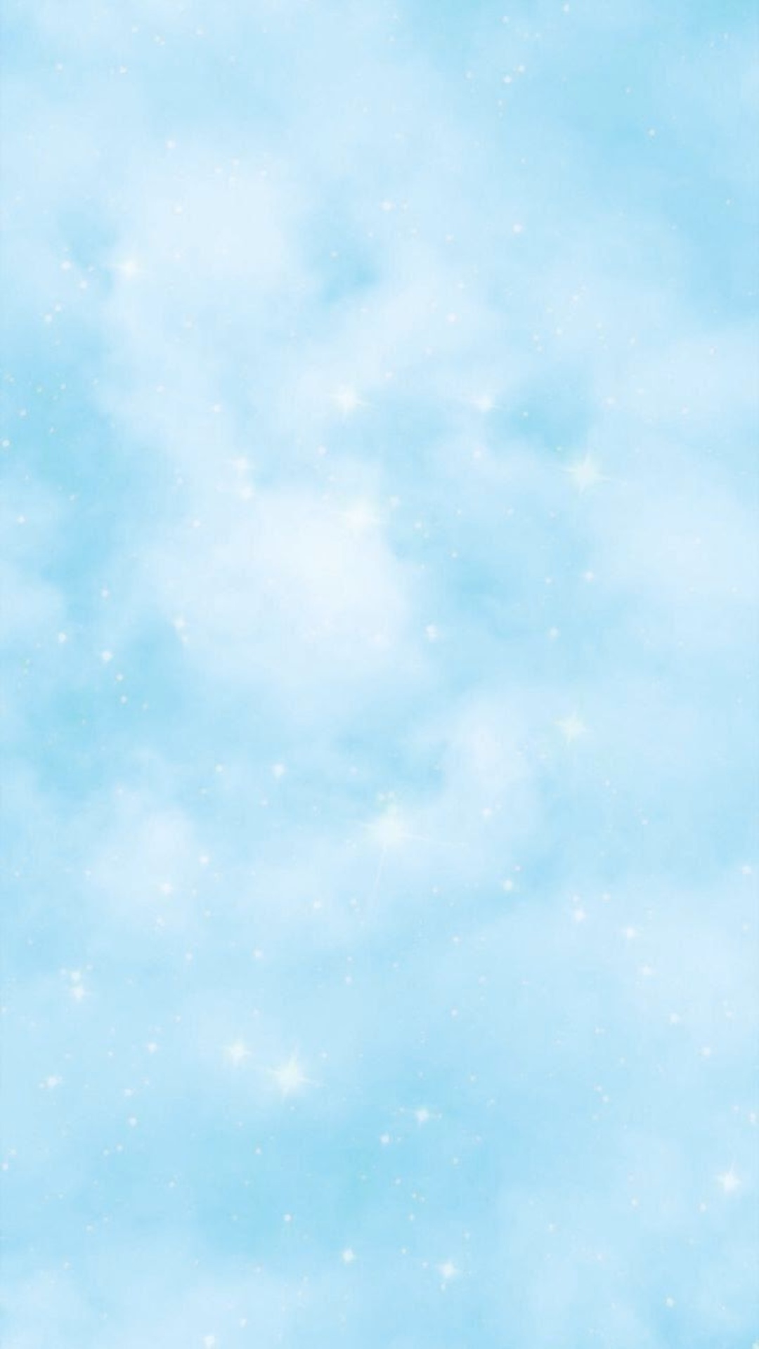 A blue background with white stars - Pastel blue