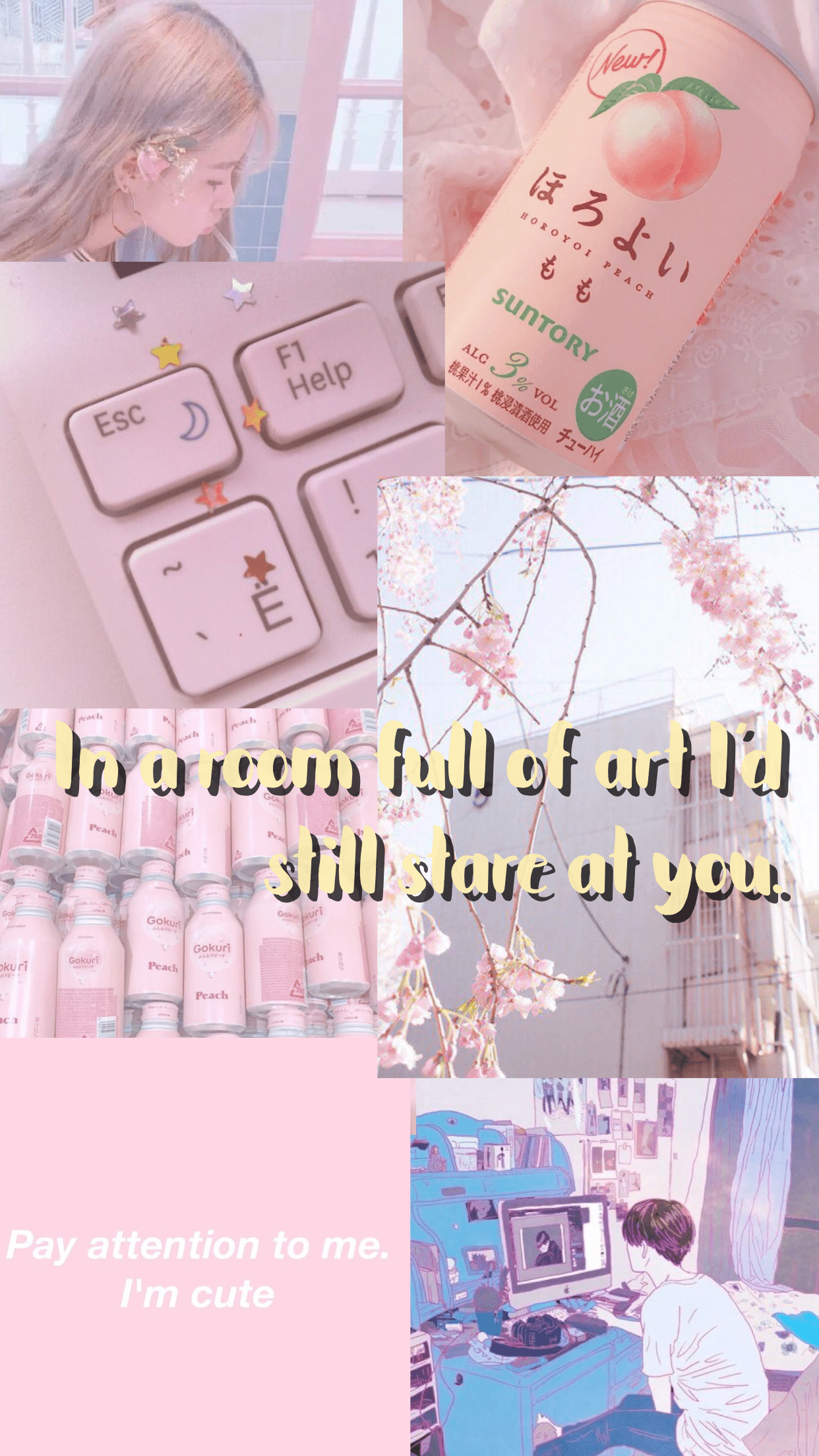A collage of pictures with the words in them - Korean