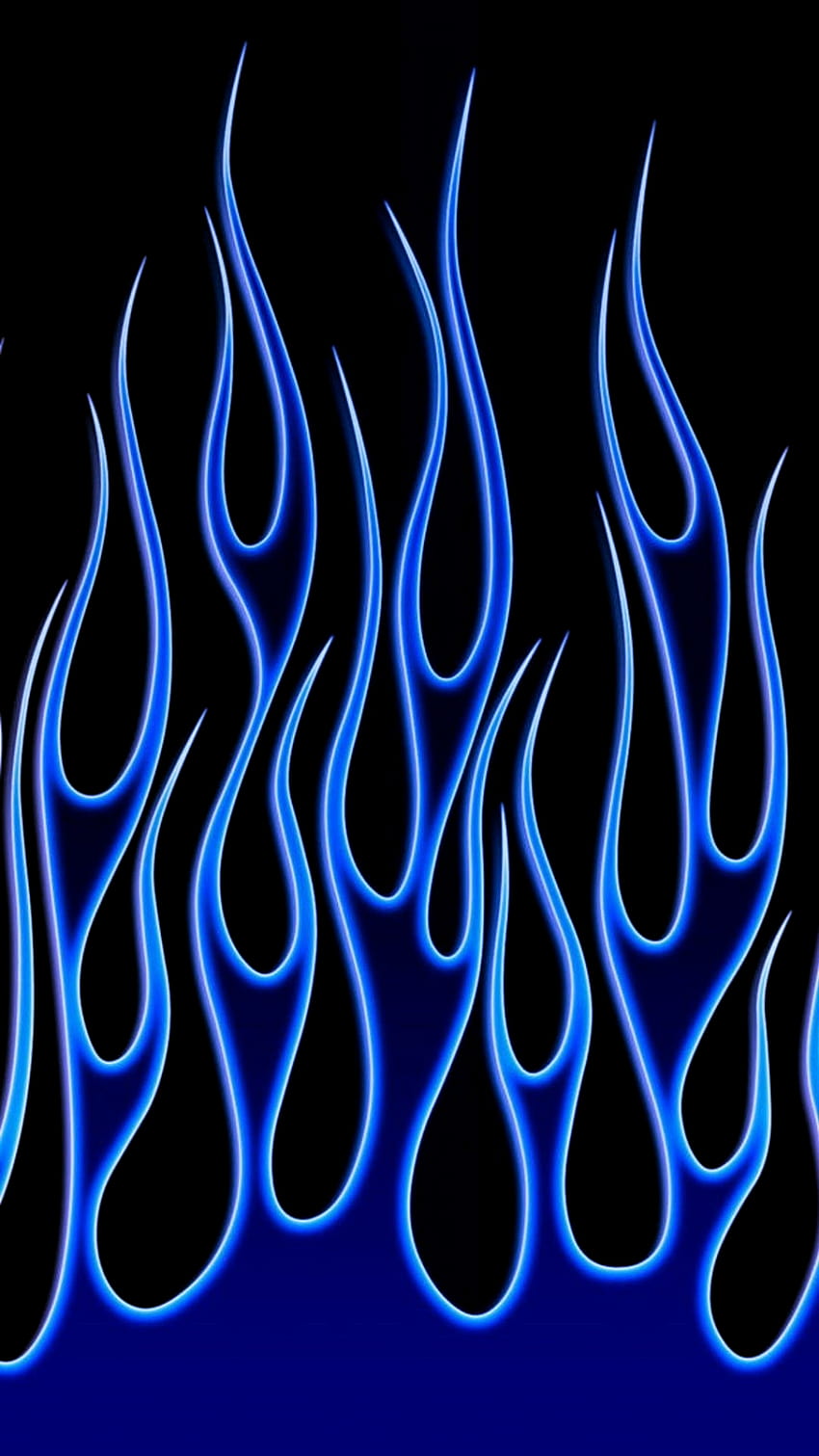 Blue fire aesthetic HD wallpaper