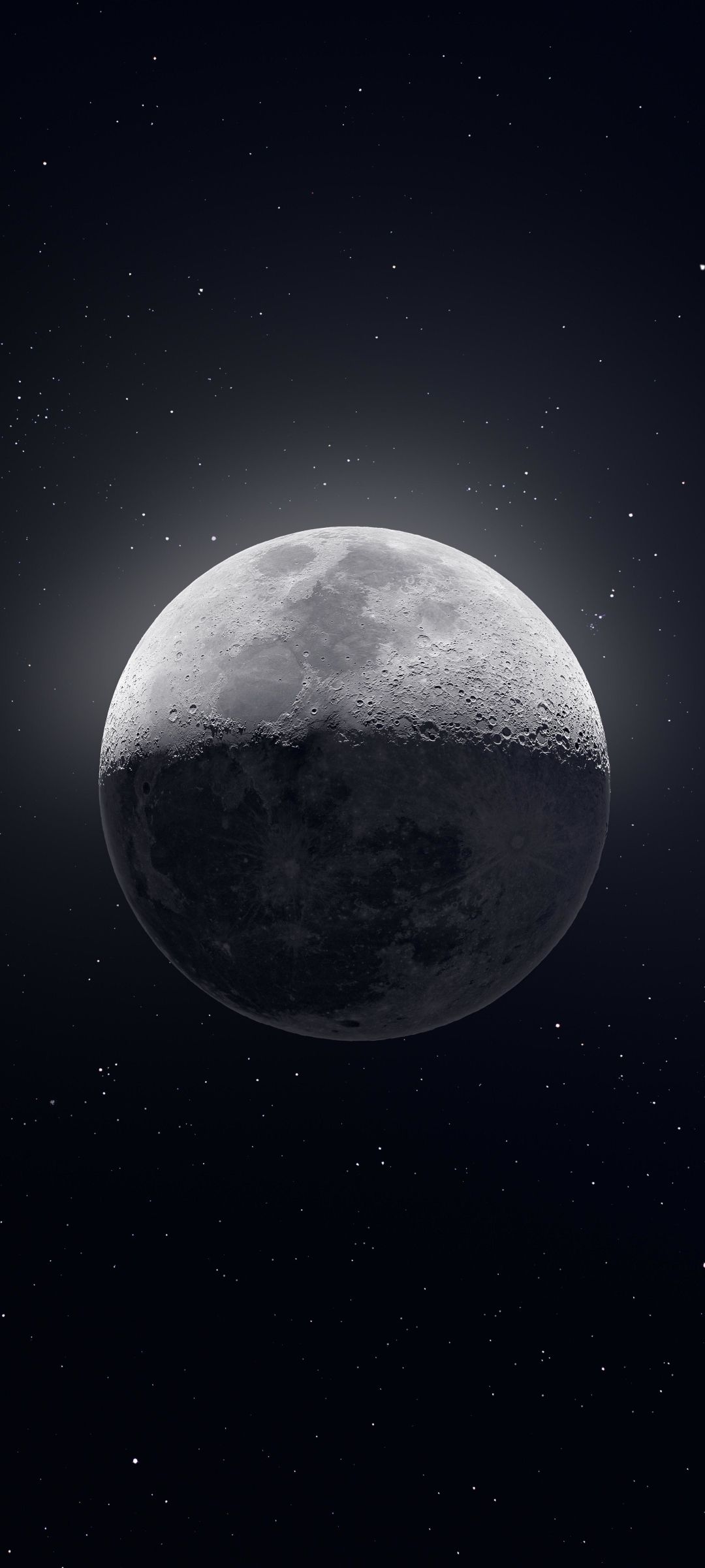 IPhone wallpaper of the moon in space - 1080x2400