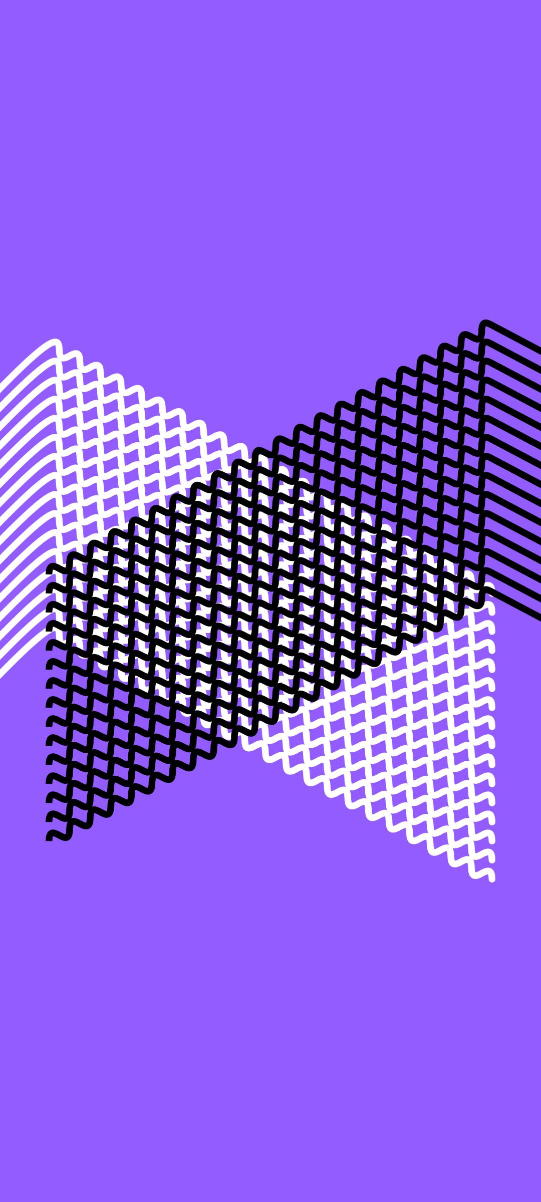Purple background with black and white zig-zag lines in the foreground - 1080x2400