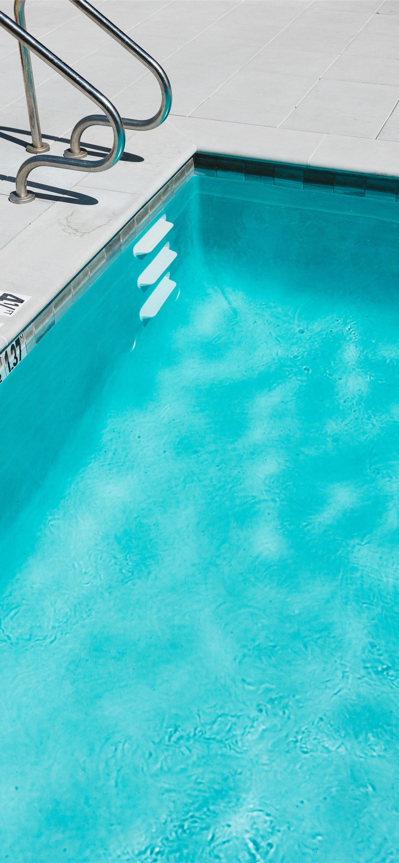blue swimming pool iPhone Wallpaper Free Download