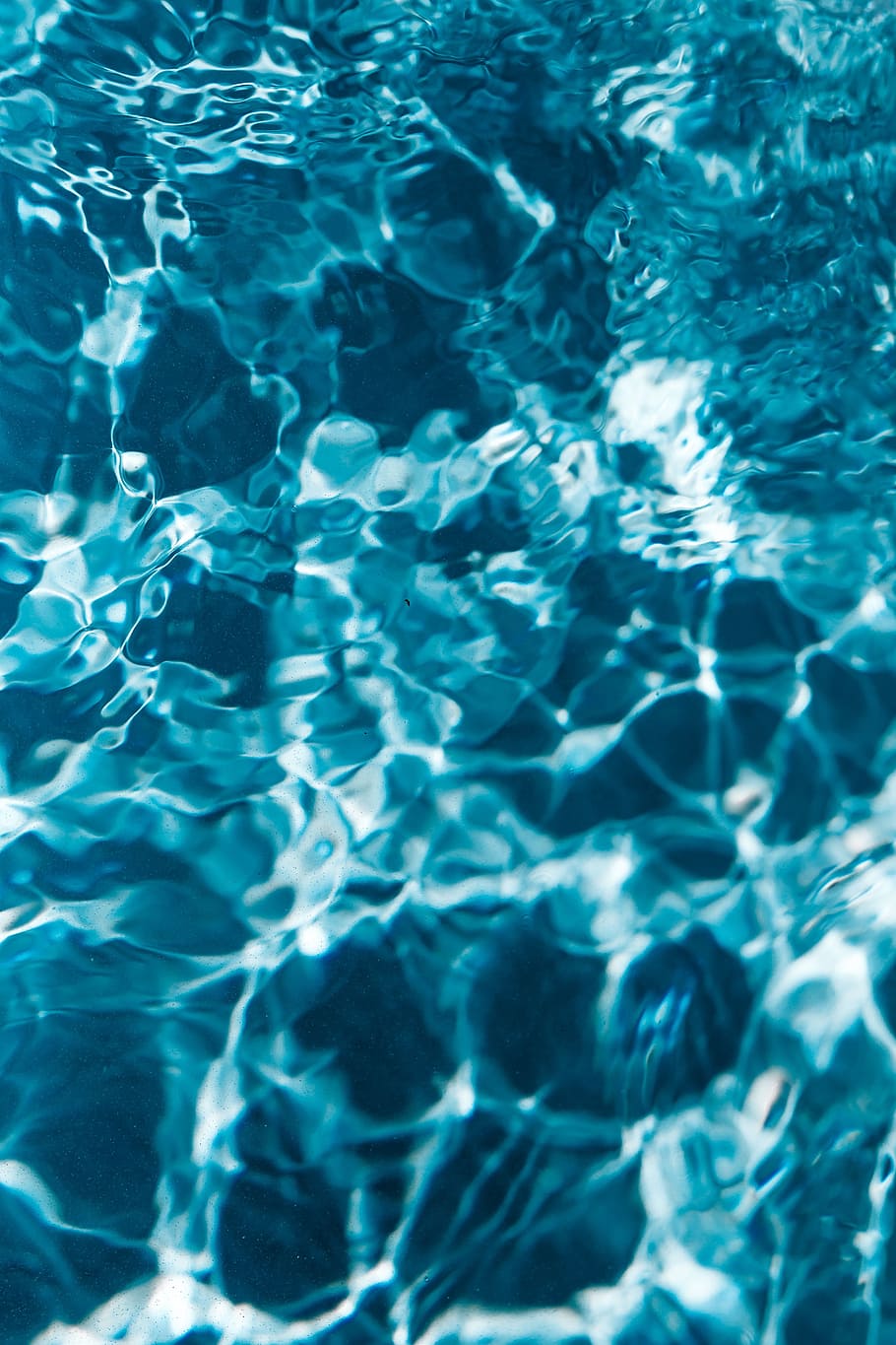 A close up of the water in an above ground pool - Swimming pool