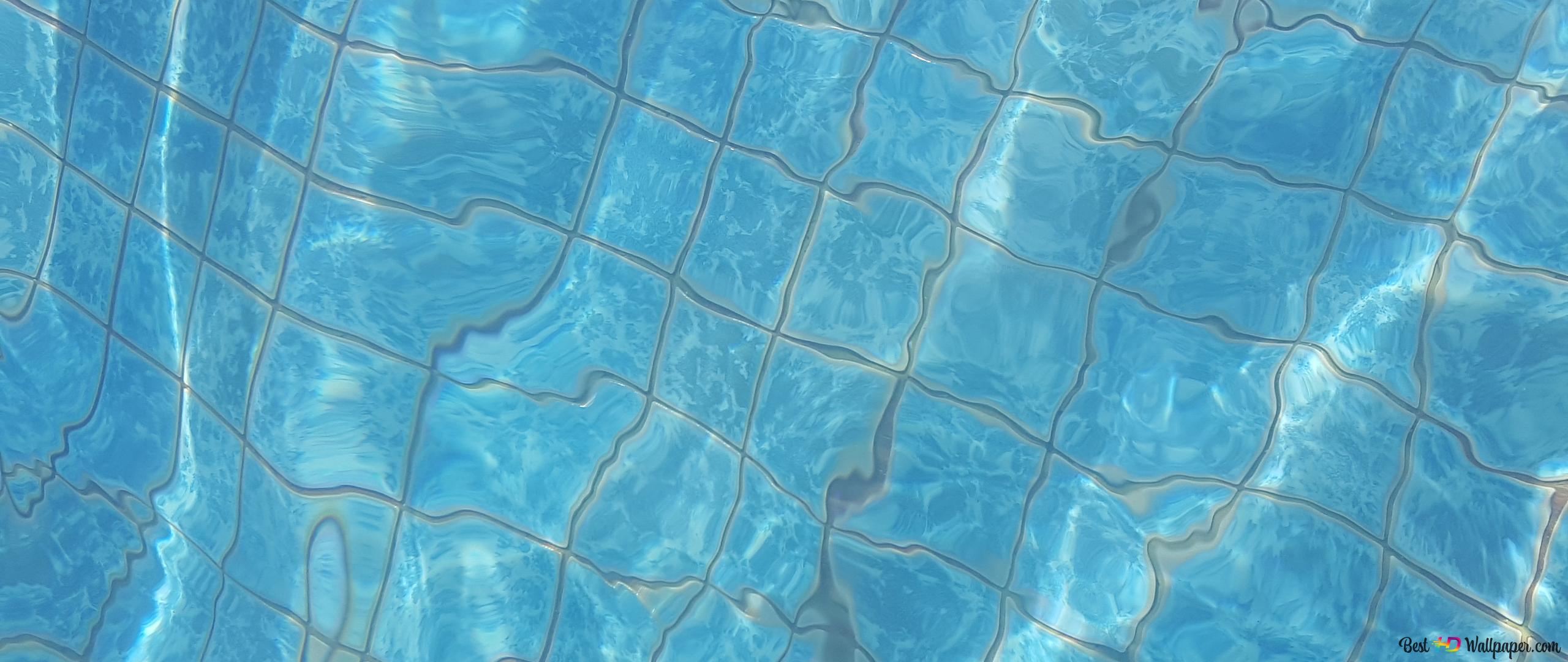 A close up of the water in an aquarium - Swimming pool