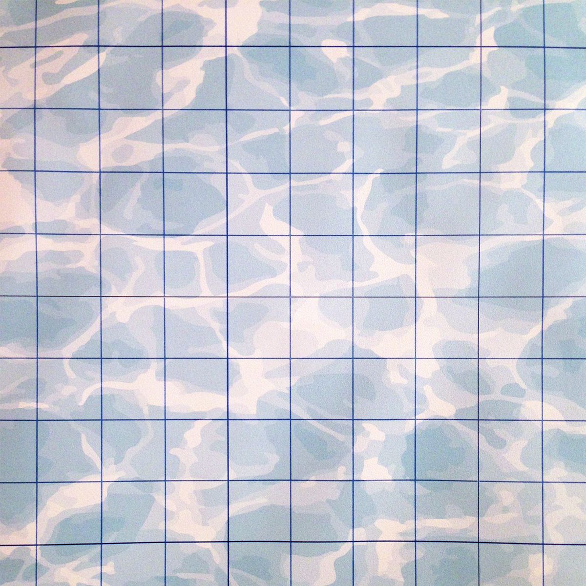 A sheet of grid paper with a blue camouflage pattern. - Swimming pool